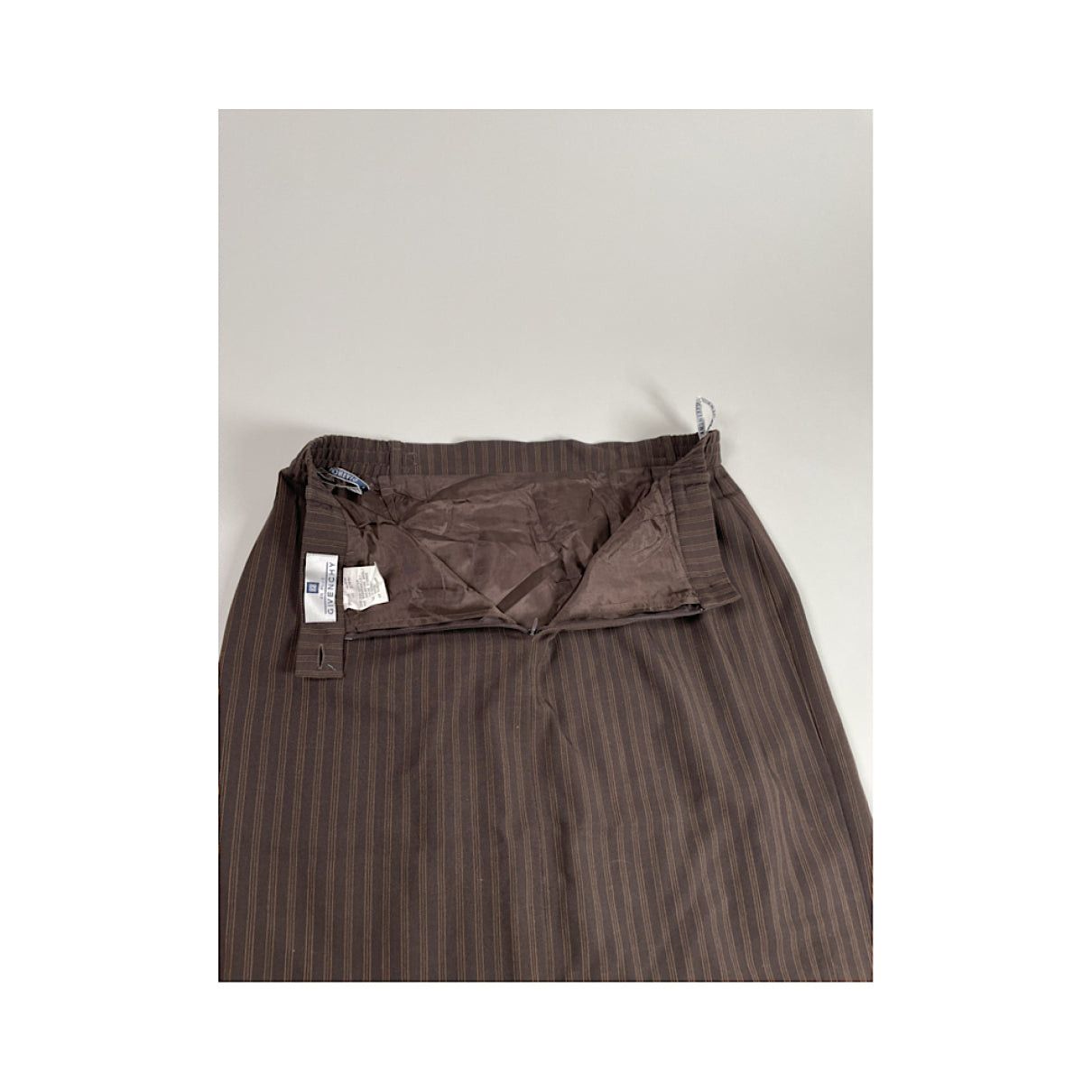 Givenchy Brown Wool Skirt Size 34" / US 12 / IT 48 - 4 Thumbnail