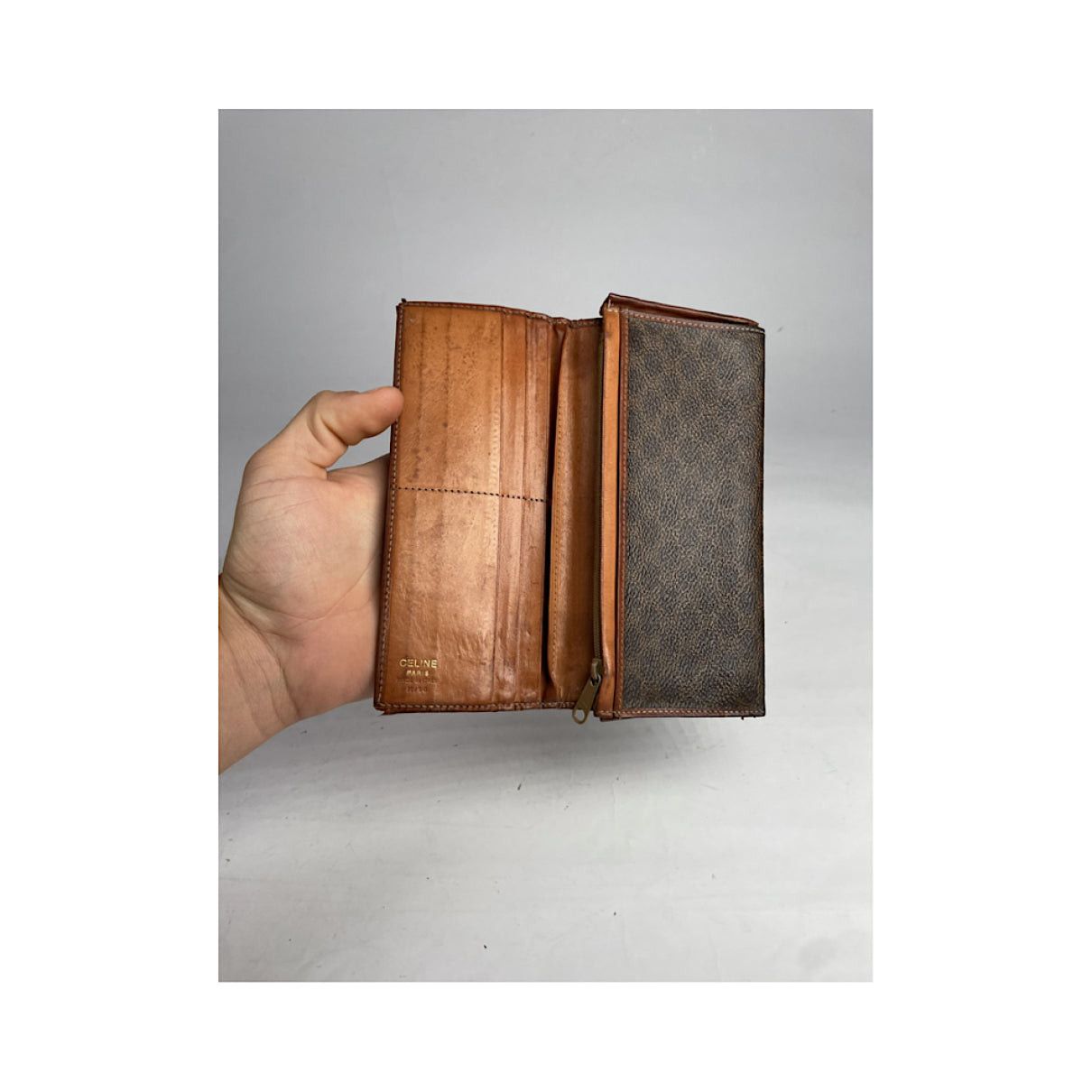 Celine Brown Leather Purse Size ONE SIZE - 3 Thumbnail