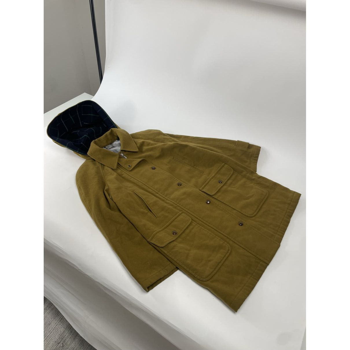 Burberry Waterloo Khaki Wool Trench Coat Size L / US 10 / IT 46 - 2 Thumbnail
