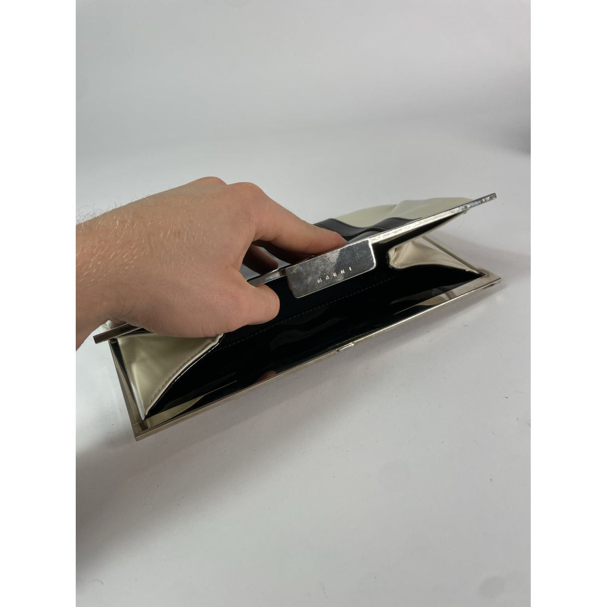 Marni Black Patent Leather Clutch Bag Size ONE SIZE - 5 Thumbnail
