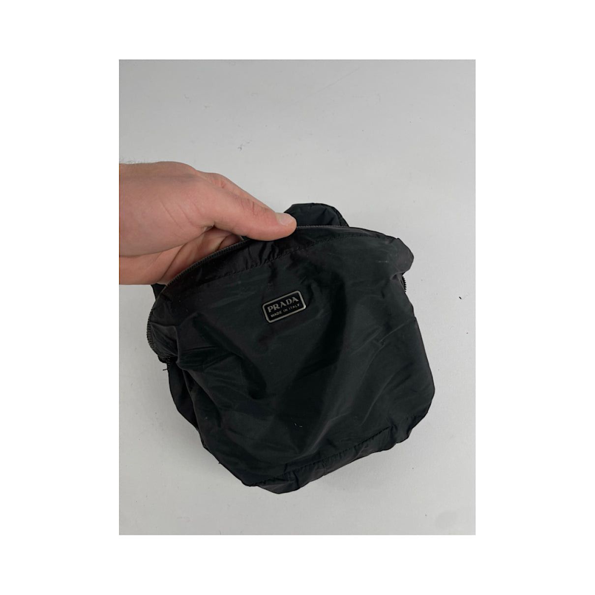 Prada Black Polyester Clutch Bag Size ONE SIZE - 2 Thumbnail