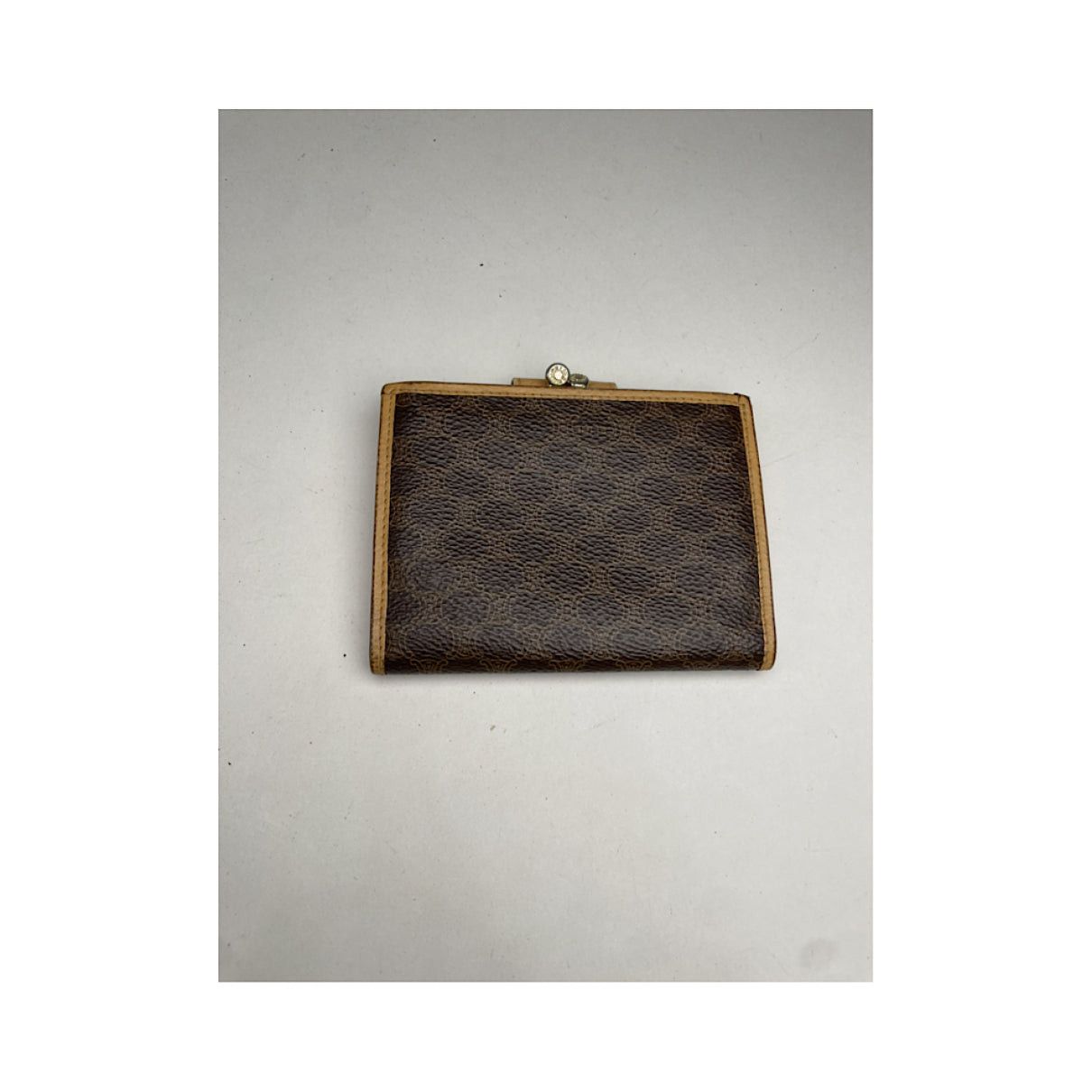 Celine Triomphe Vintage Brown Leather Wallet Size ONE SIZE - 3 Thumbnail