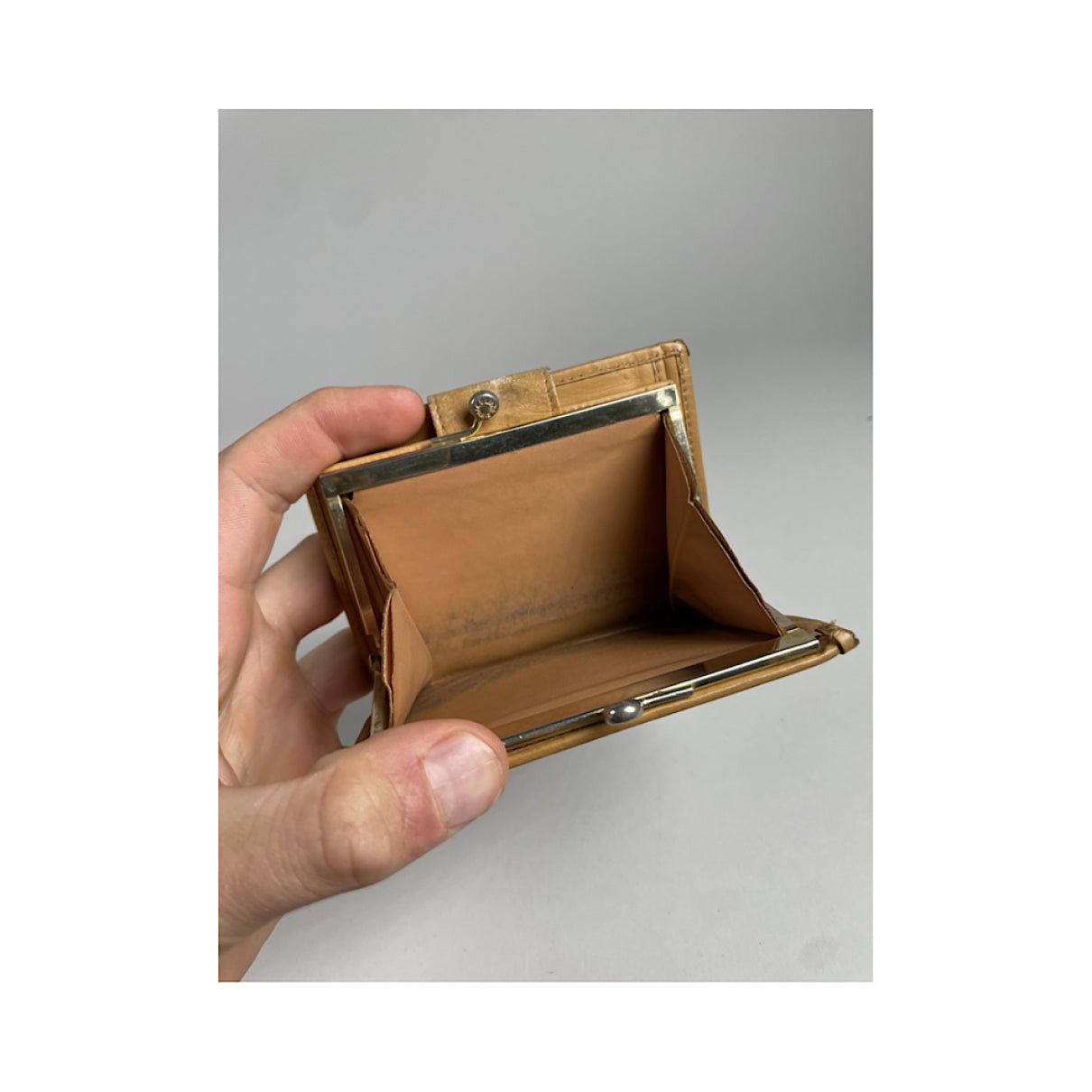Celine Triomphe Vintage Brown Leather Wallet Size ONE SIZE - 5 Thumbnail