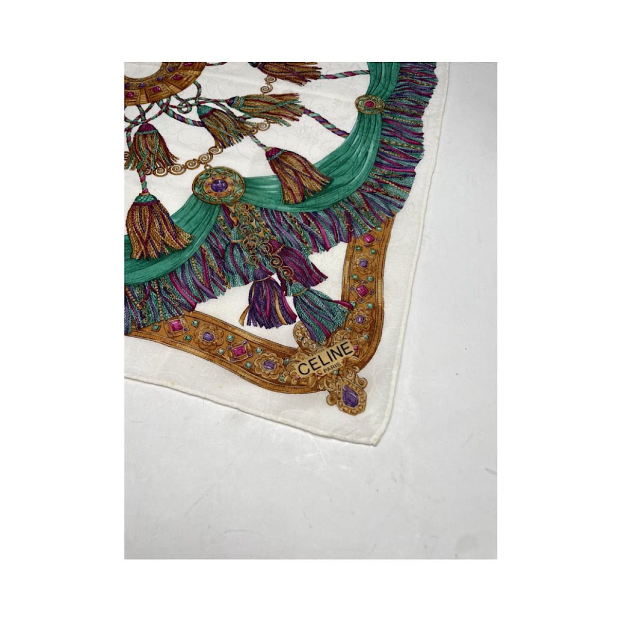 Celine Multicolour Silk Silk Handkerchief Size ONE SIZE - 3 Thumbnail