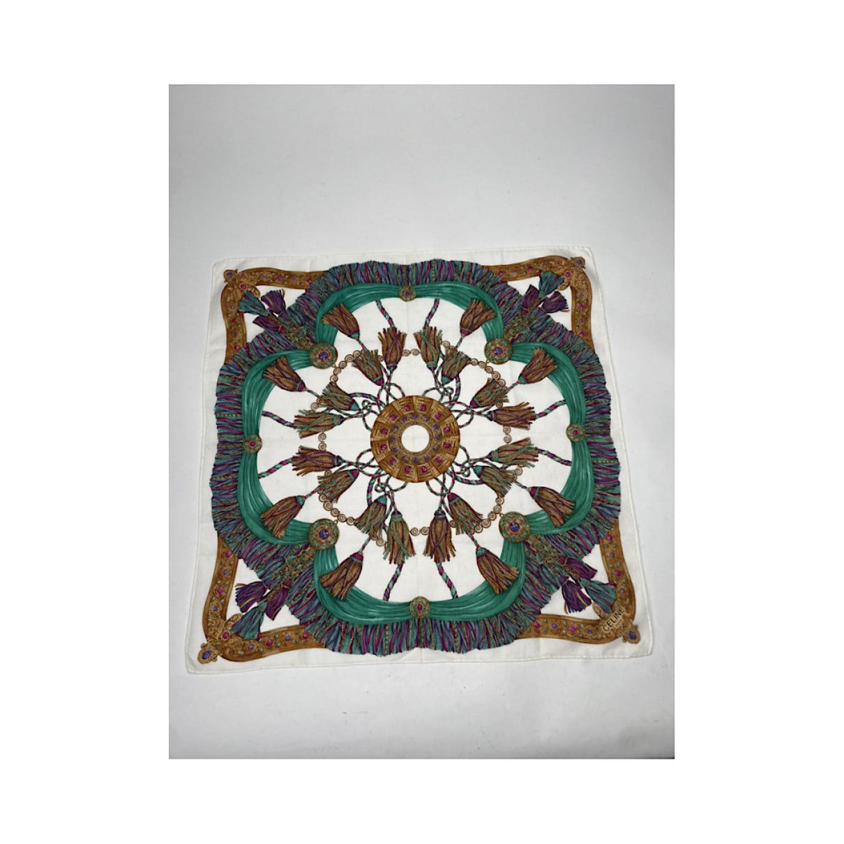 Celine Multicolour Silk Silk Handkerchief Size ONE SIZE - 2 Thumbnail