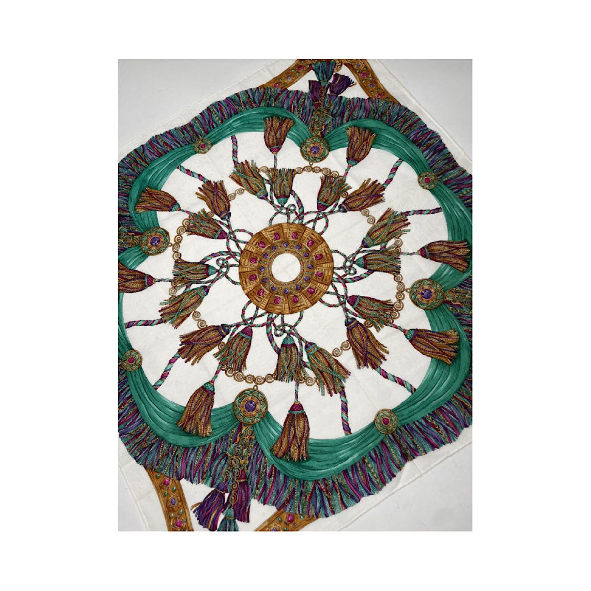 Celine Multicolour Silk Silk Handkerchief Size ONE SIZE - 4 Thumbnail