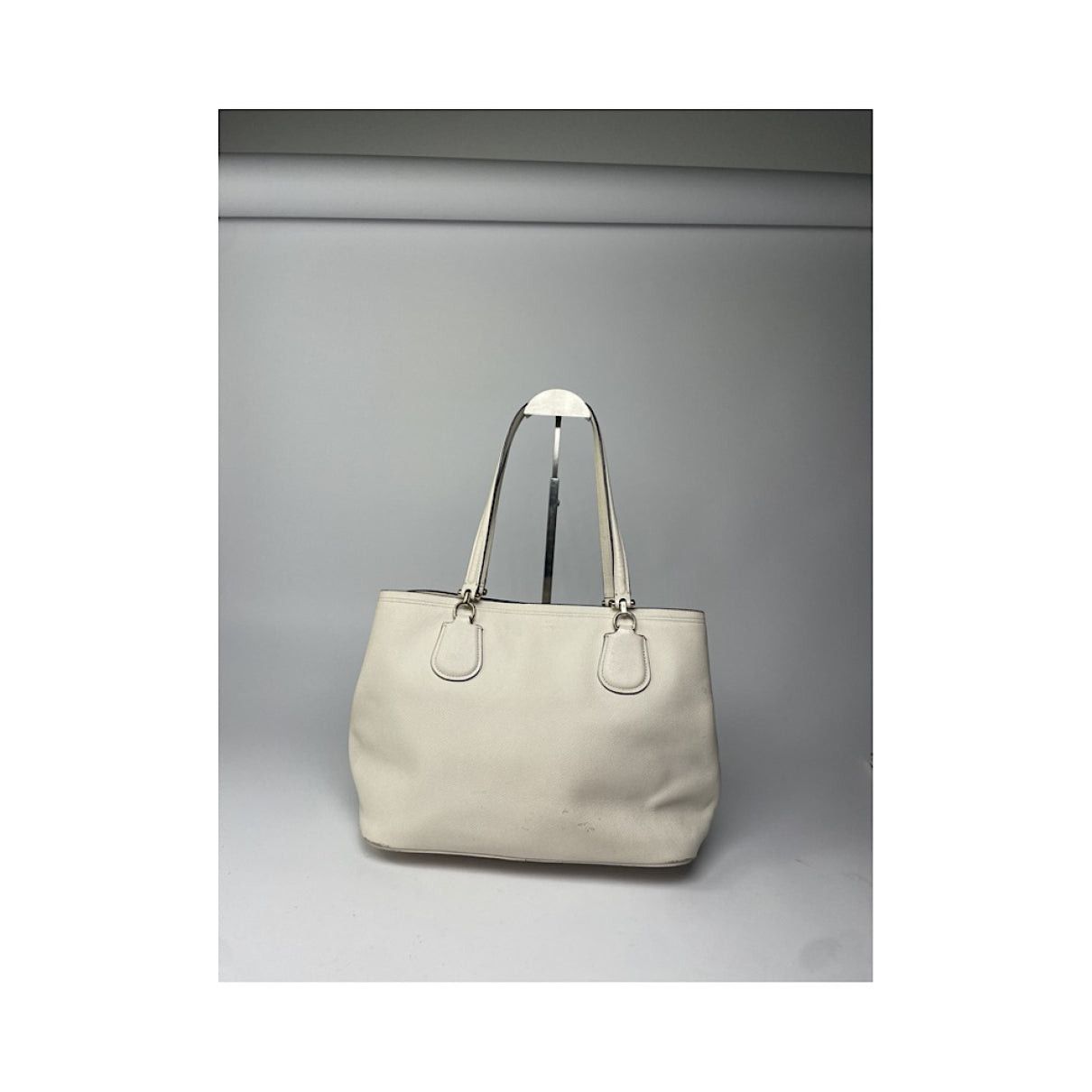 Coach Edie White Leather Handbag Size ONE SIZE - 5 Thumbnail