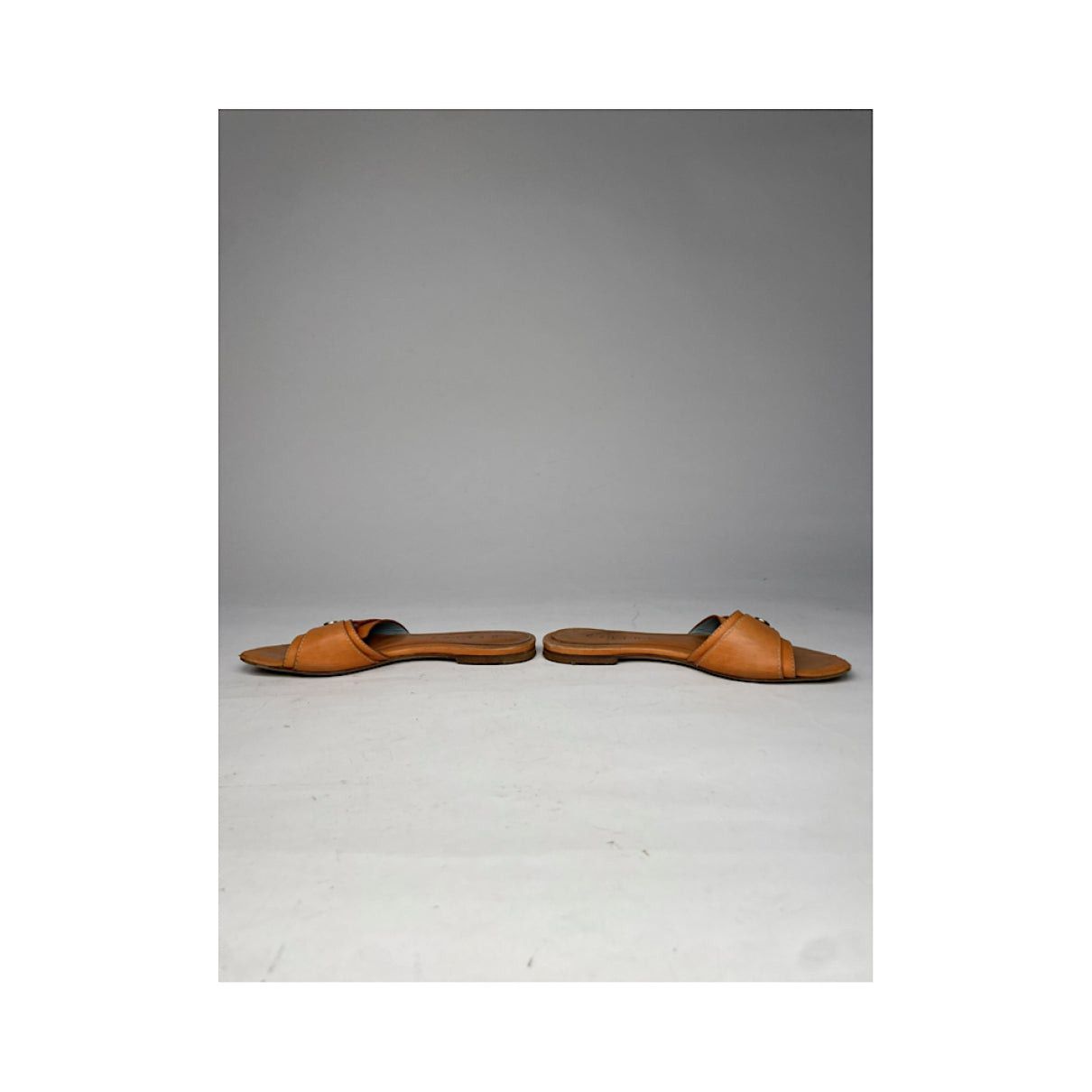 Celine Clea Orange Leather Sandal Size US 6.5 / IT 36.5 - 4 Thumbnail