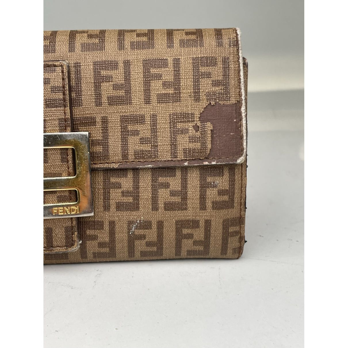 Fendi Baguette Brown Leather Wallet Size ONE SIZE - 5 Thumbnail