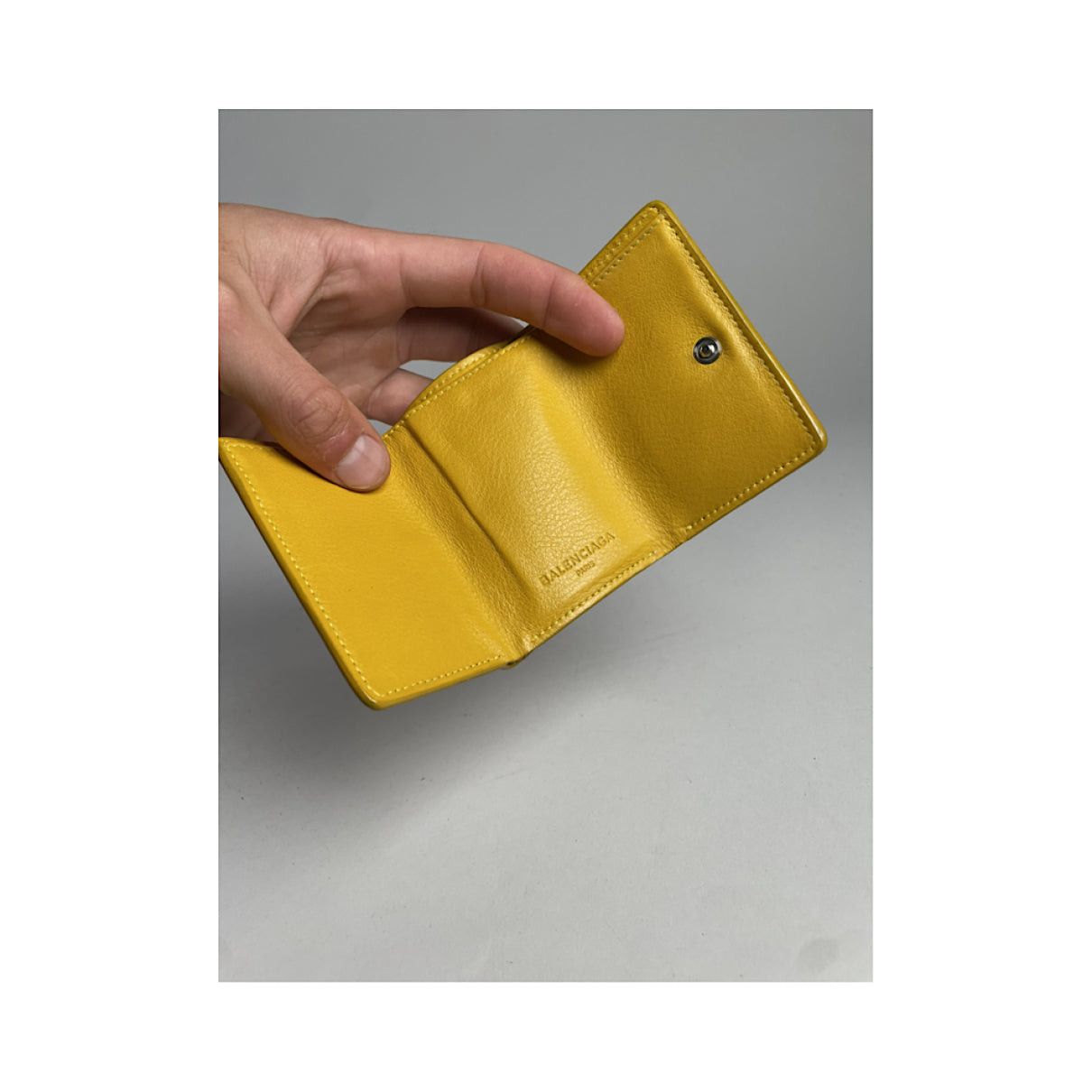 Balenciaga Yellow Leather Wallet Size ONE SIZE - 3 Thumbnail