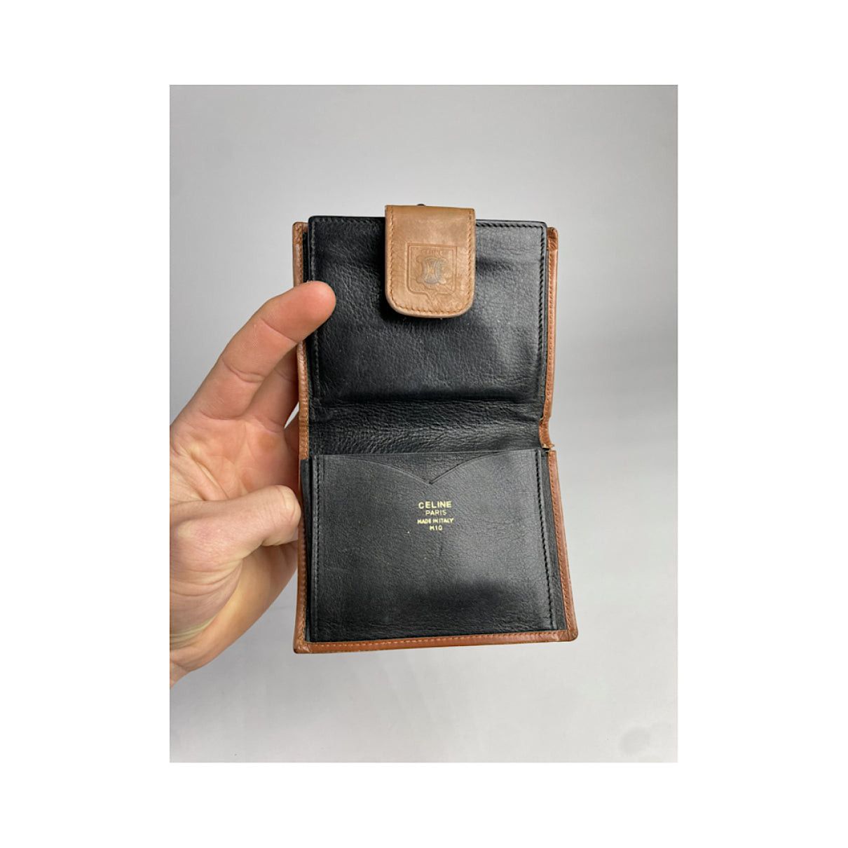 Celine Triomphe Black Leather Wallet Size ONE SIZE - 2 Thumbnail