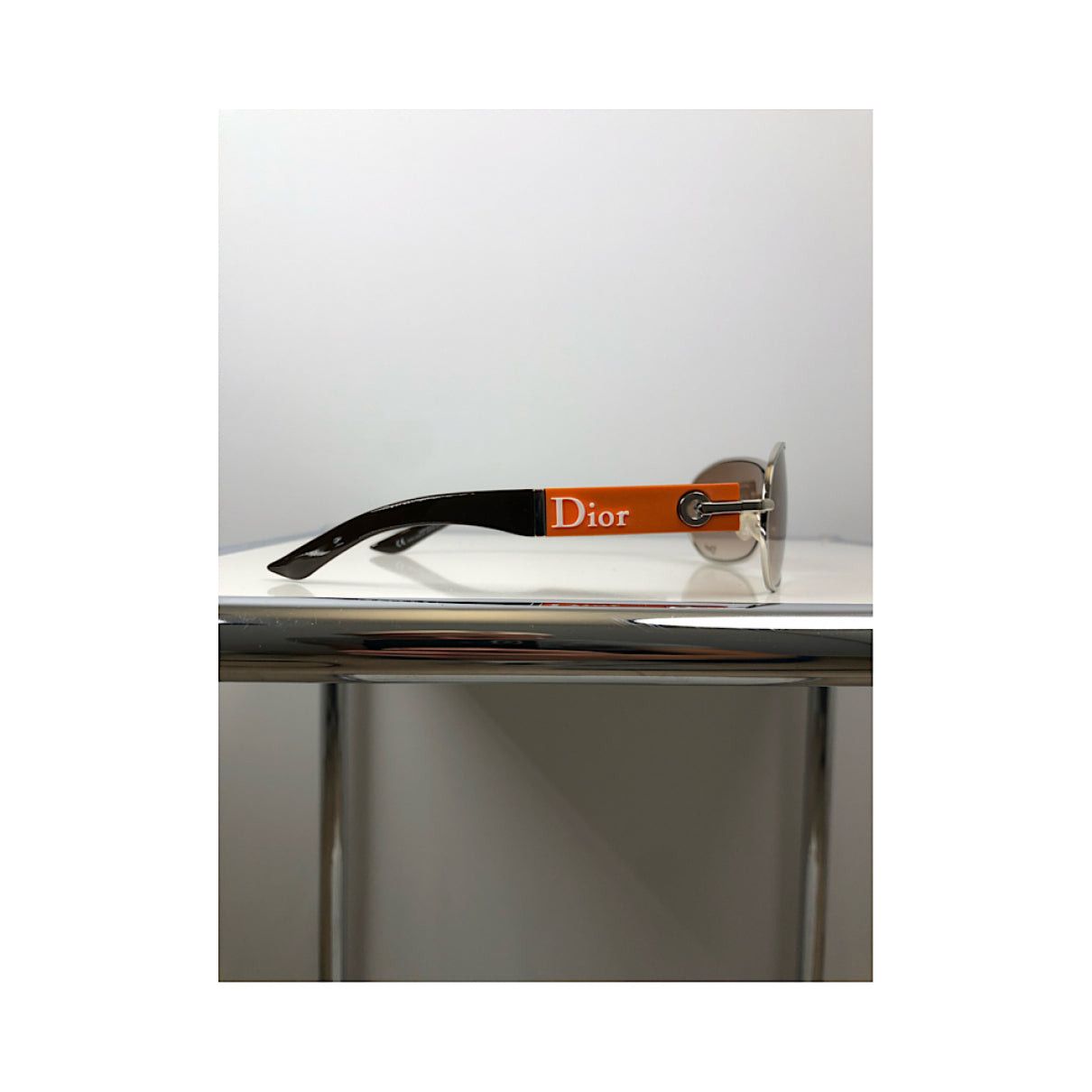 Dior Orange Metal Sunglasses Size ONE SIZE - 2 Thumbnail