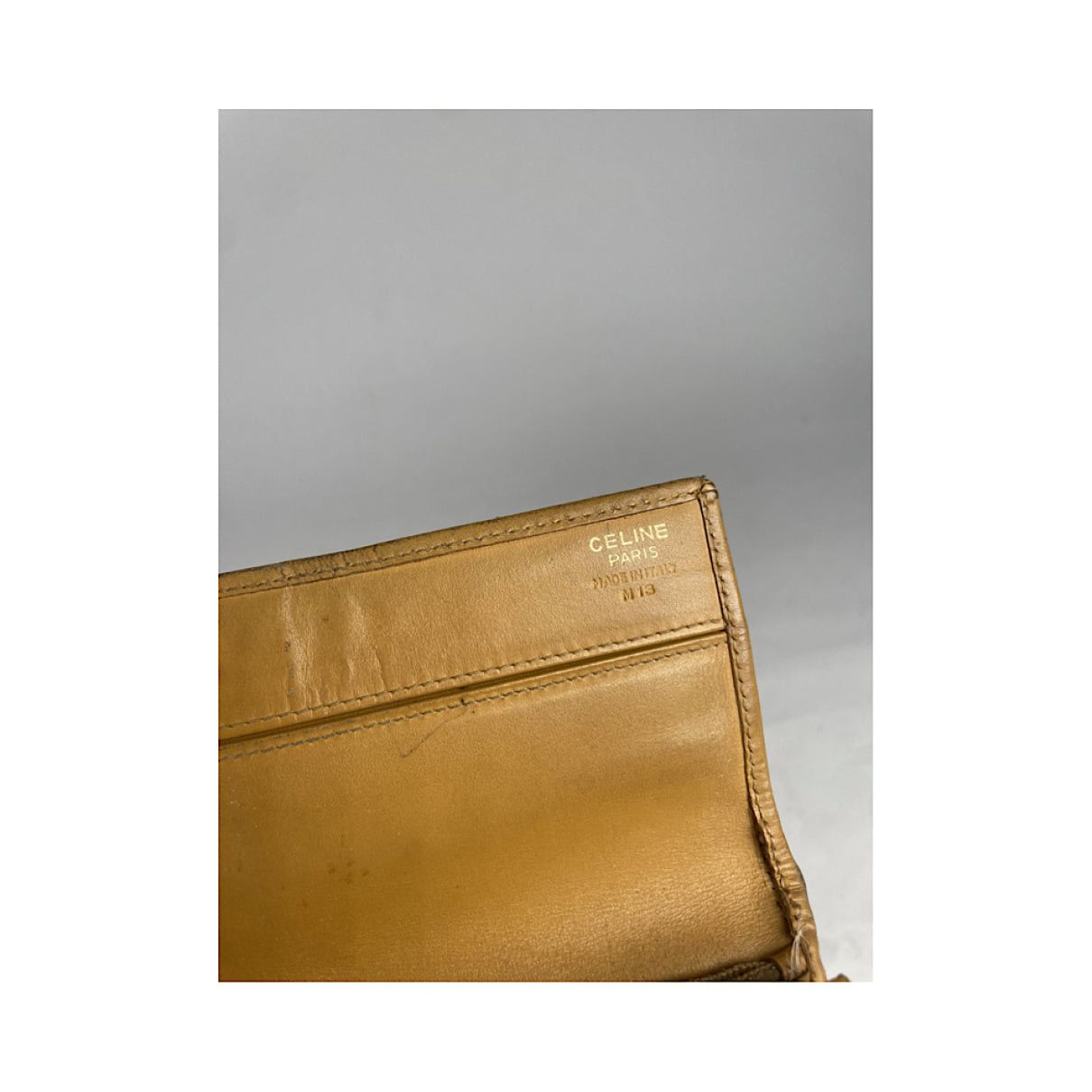 Celine Triomphe Vintage Brown Leather Wallet Size ONE SIZE - 5 Thumbnail