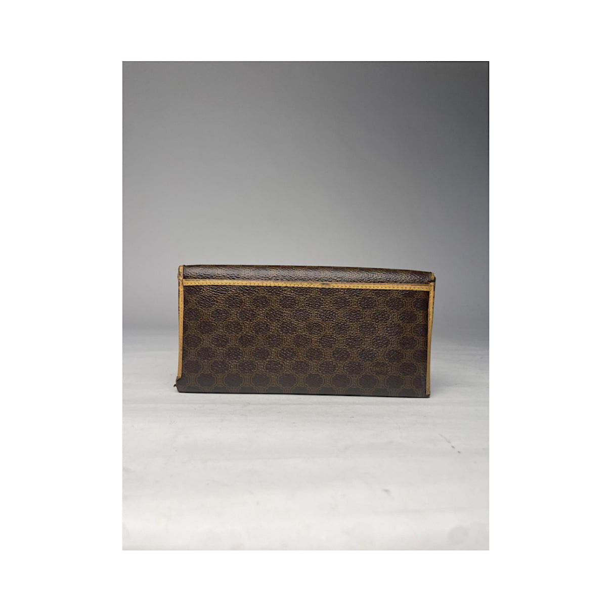 Celine Triomphe Vintage Brown Leather Wallet Size ONE SIZE - 3 Thumbnail