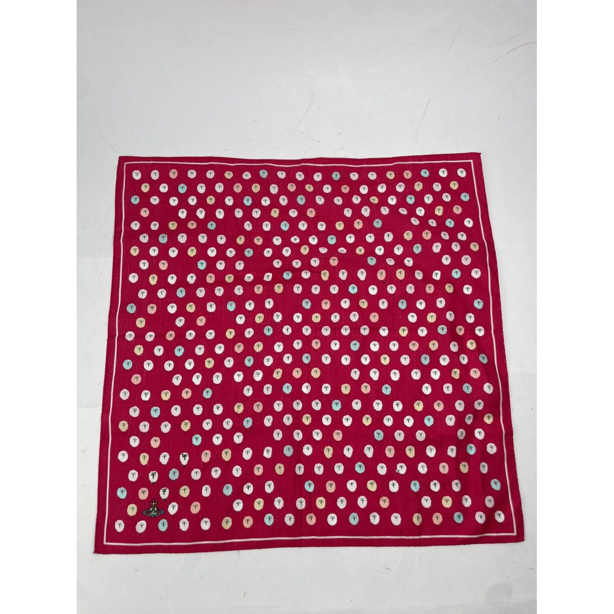 Vivienne Westwood Red Silk Scarf Size ONE SIZE - 5 Thumbnail