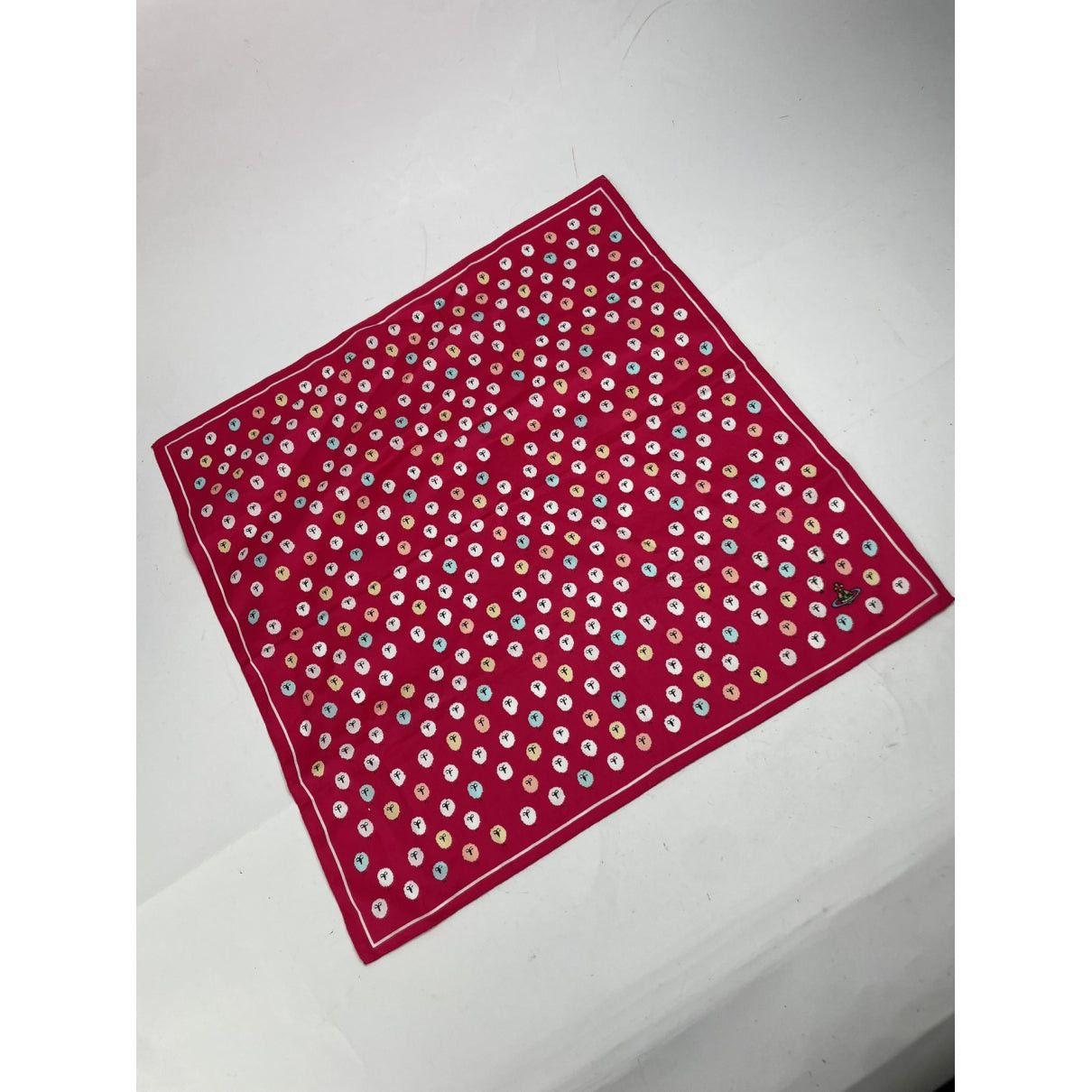 Vivienne Westwood Red Silk Scarf Size ONE SIZE - 4 Thumbnail