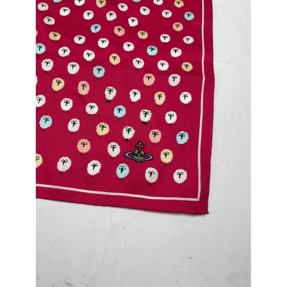 Vivienne Westwood Red Silk Scarf Size ONE SIZE - 2 Thumbnail