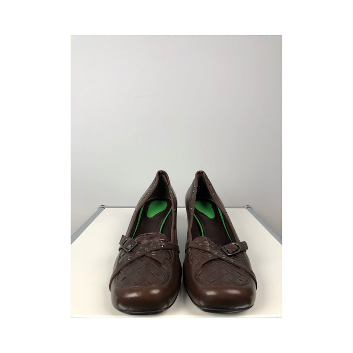 Bottega Veneta Brown Leather Heel Size US 7 / IT 37 - 2 Thumbnail
