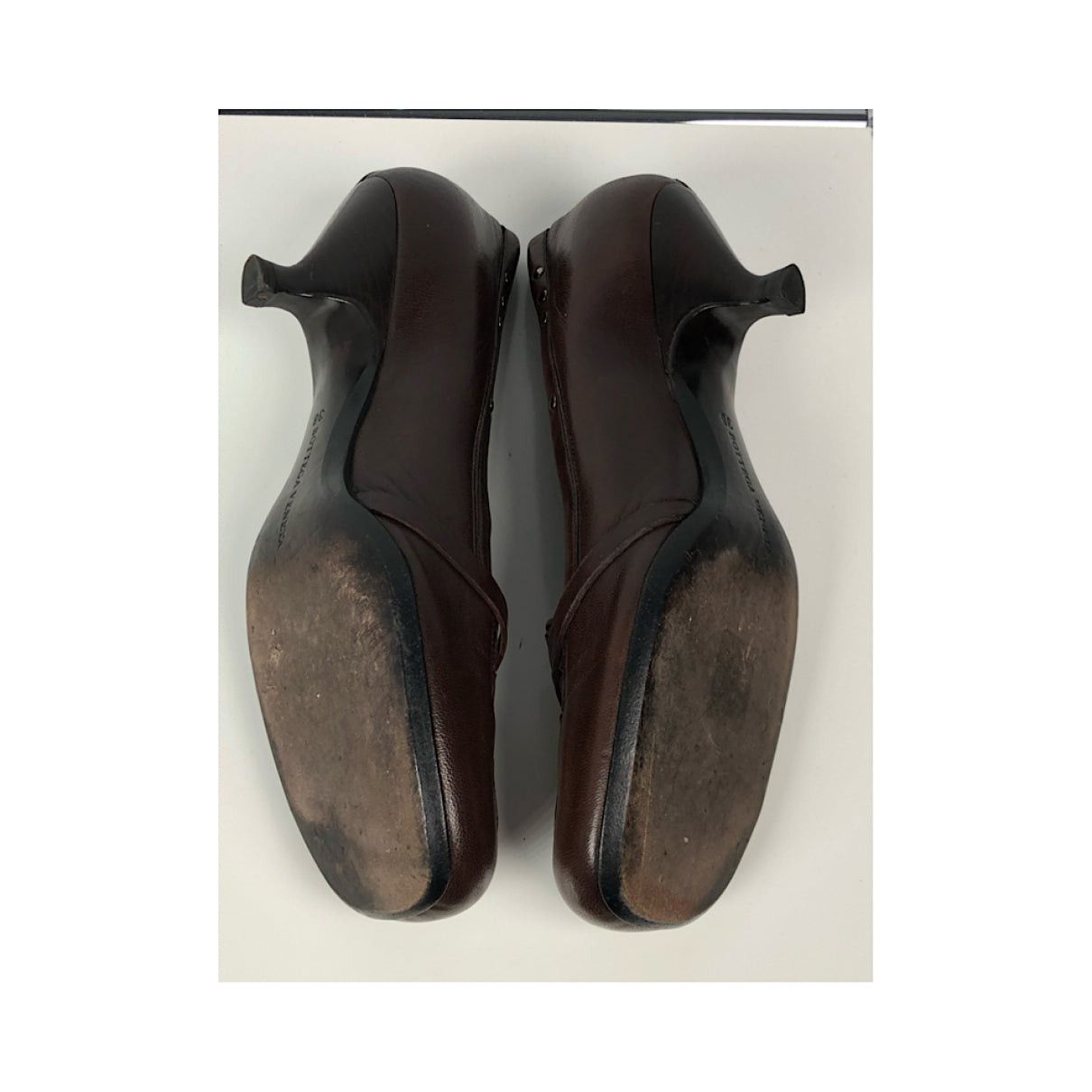 Bottega Veneta Brown Leather Heel Size US 7 / IT 37 - 5 Thumbnail
