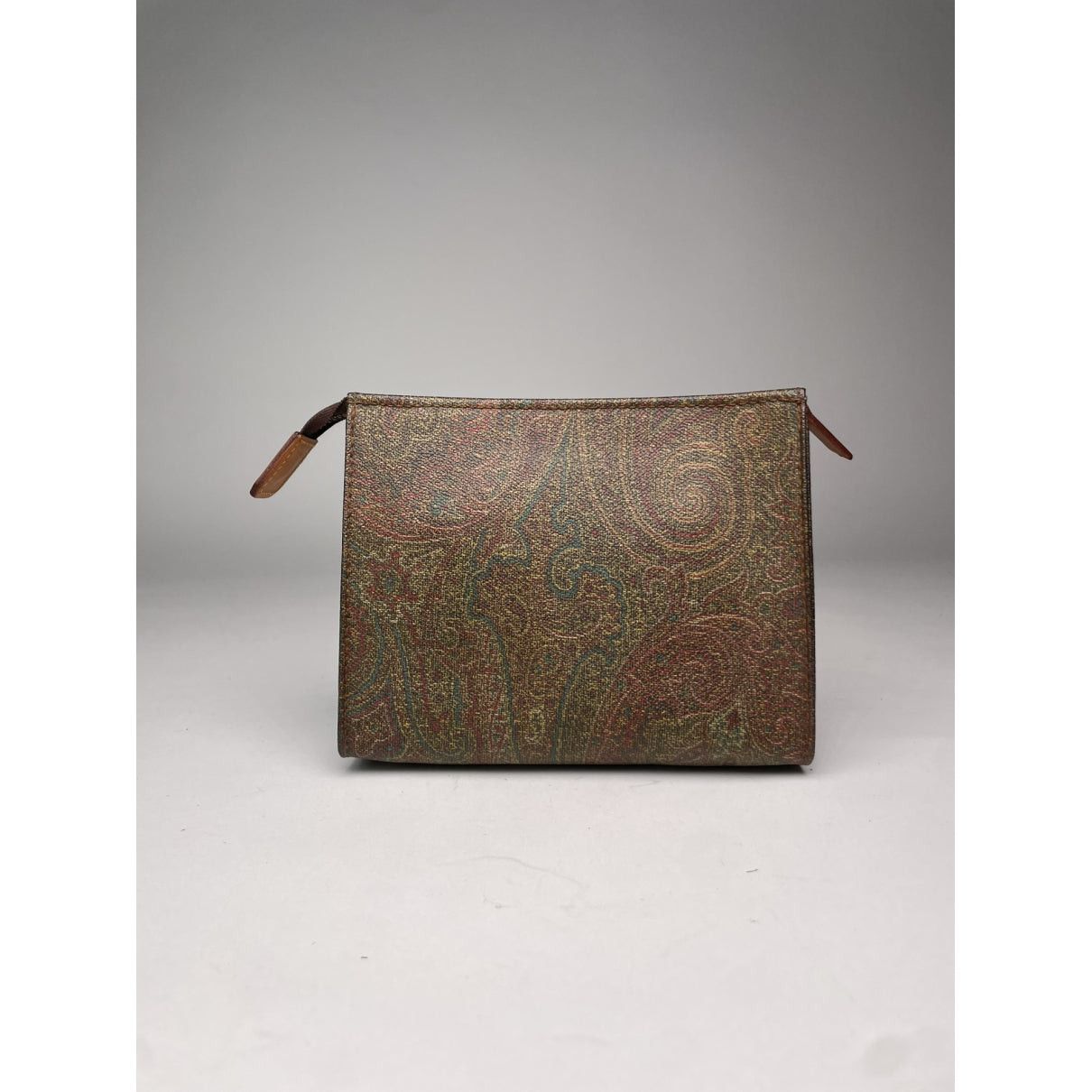 Etro Brown Leather Clutch Bag Size ONE SIZE - 2 Thumbnail