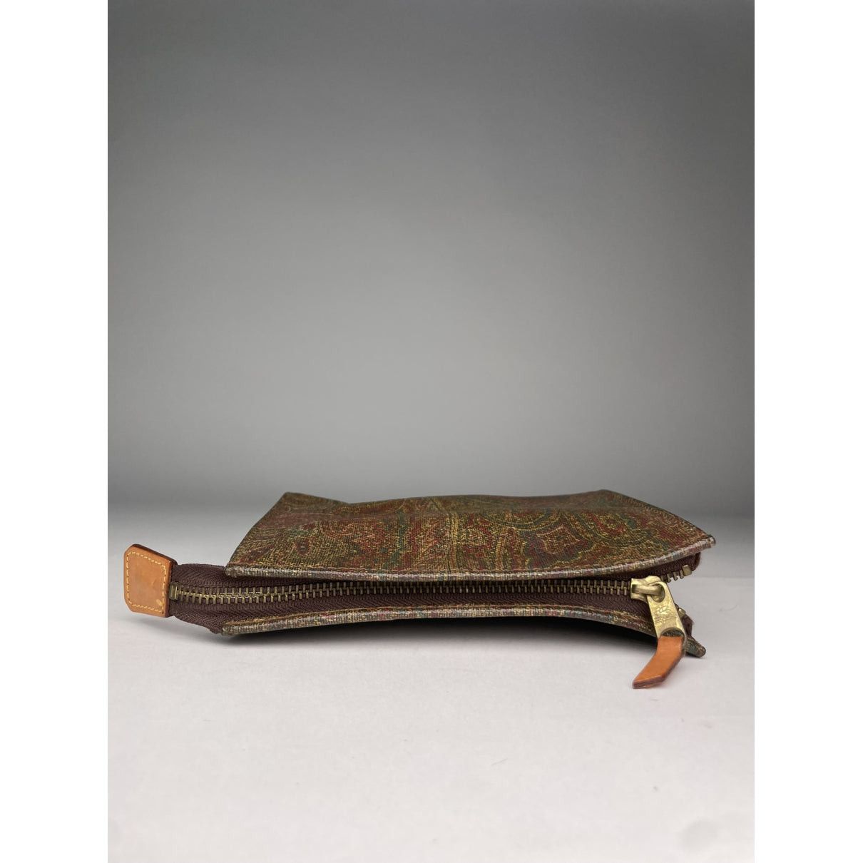 Etro Brown Leather Clutch Bag Size ONE SIZE - 4 Thumbnail