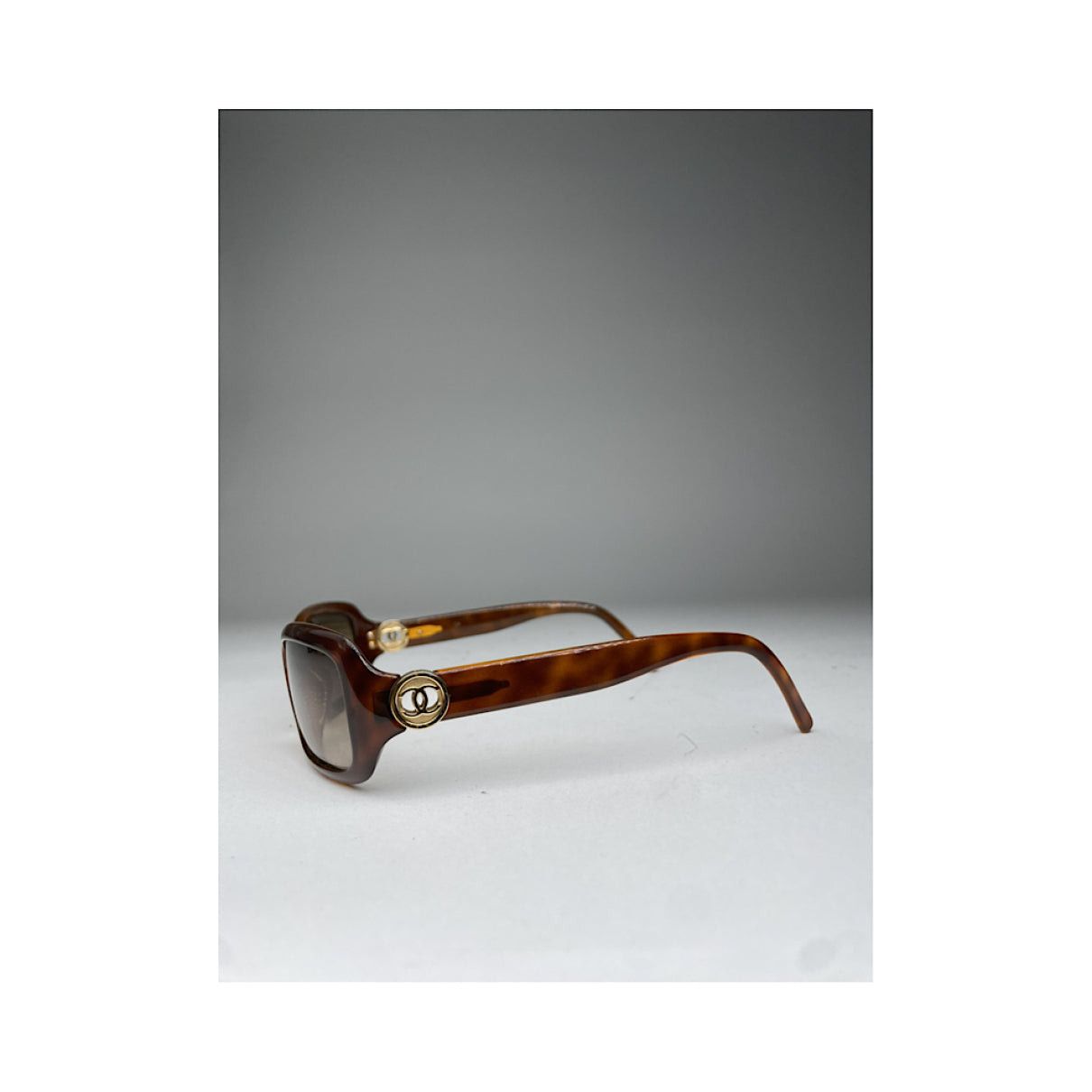 Chanel Brown Plastic Sunglasses Size ONE SIZE - 3 Thumbnail