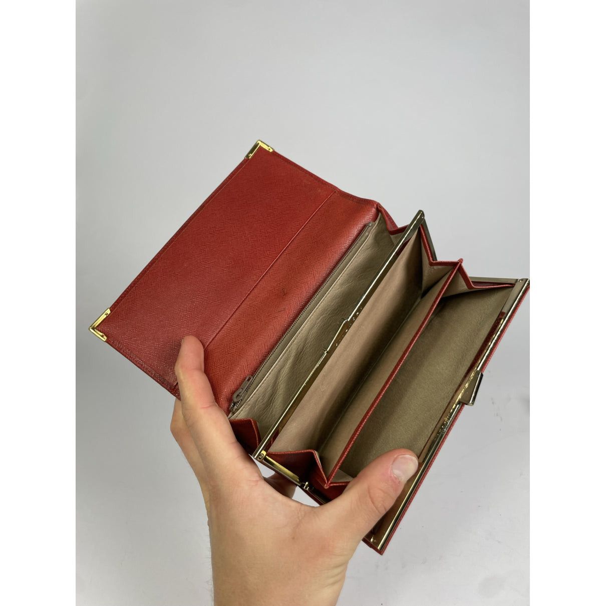 Givenchy GV3 Red Leather Wallet Size ONE SIZE - 5 Thumbnail