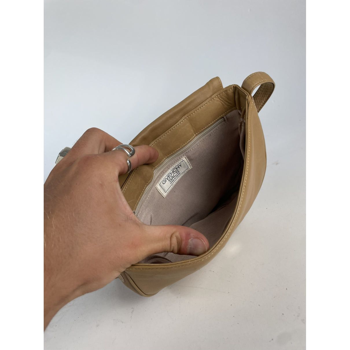 Givenchy Infinity Brown Leather Handbag Size ONE SIZE - 2 Thumbnail