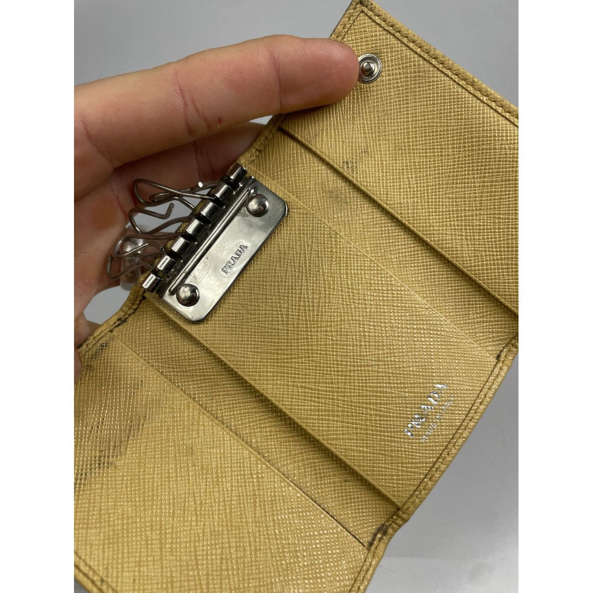 Prada Beige Leather Purse Size ONE SIZE - 5 Thumbnail