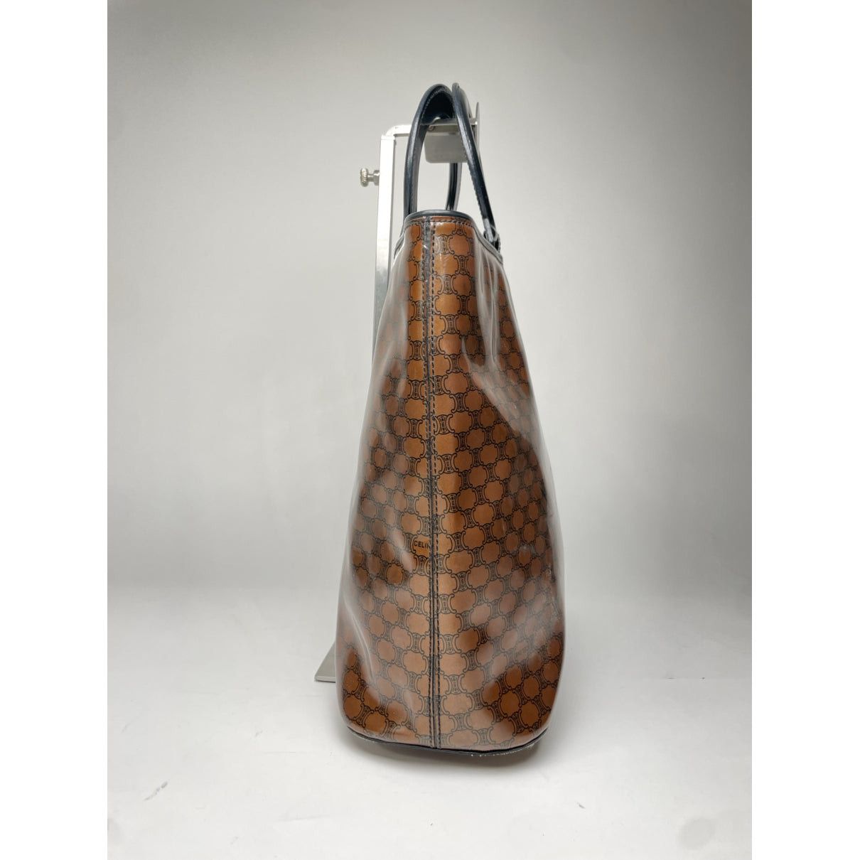 Celine Ring Brown Patent Leather Handbag Size ONE SIZE - 2 Thumbnail