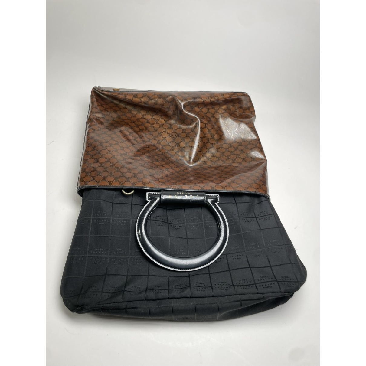 Celine Ring Brown Patent Leather Handbag Size ONE SIZE - 4 Thumbnail