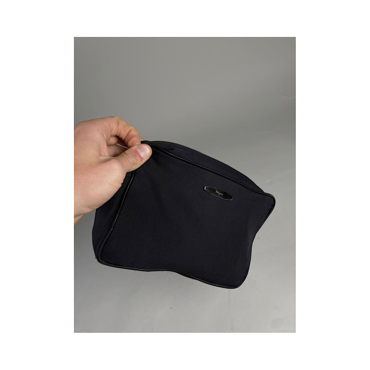 Salvatore Ferragamo Navy Polyester Clutch Bag Size ONE SIZE - 2 Thumbnail