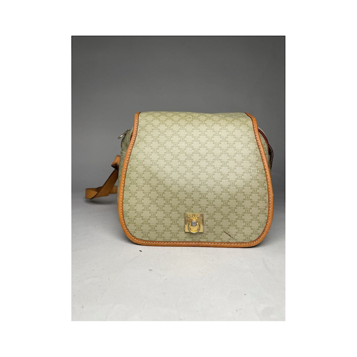 Celine Tabou Beige Leather Handbag Size ONE SIZE - 2 Thumbnail
