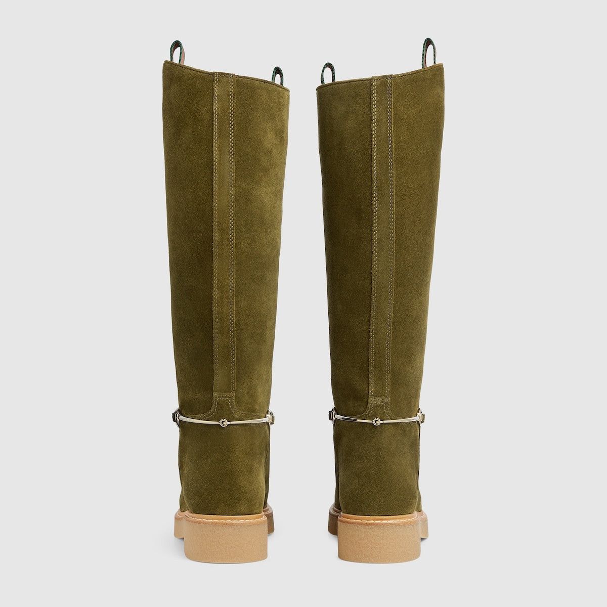 Gucci Slim Horsebit Suede Knee Boots SIZE 38