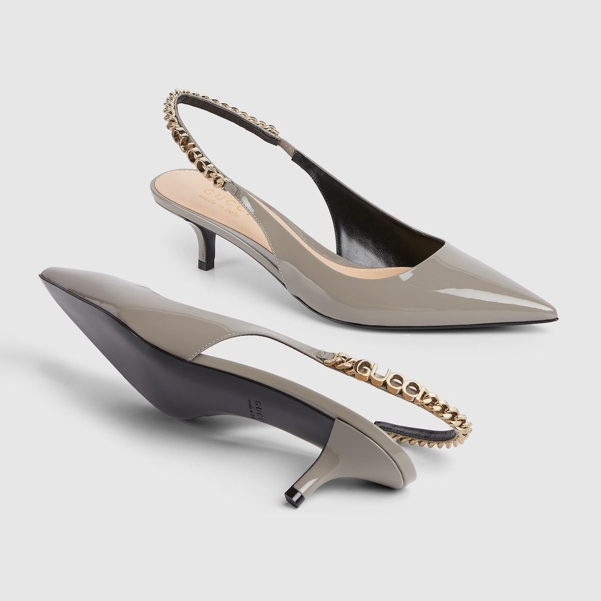 Gucci Gucci Signoria Patent Leather Pumps SIZE 39.5 Size ONE SIZE - 4 Thumbnail