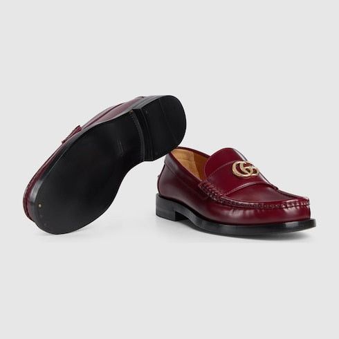 Gucci Gucci Double G Leather Loafers SIZE 38 Size ONE SIZE - 3 Thumbnail