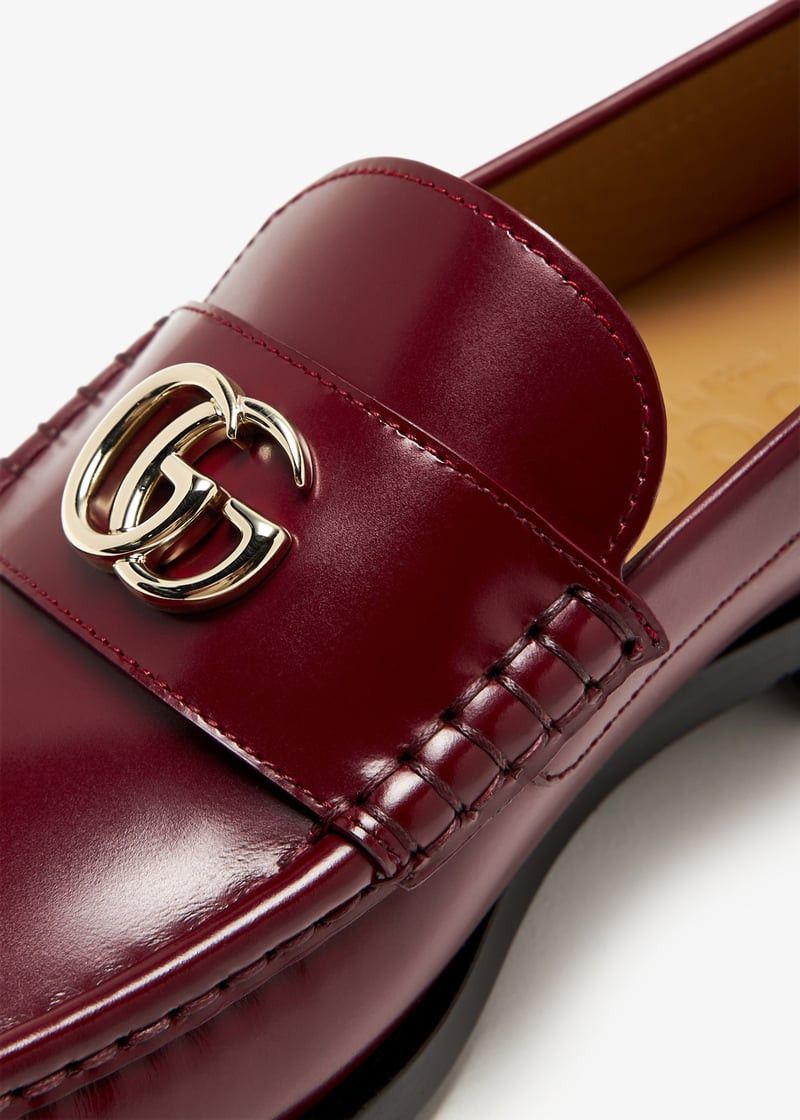Gucci Gucci Double G Leather Loafers SIZE 40.5 Size ONE SIZE - 2 Thumbnail