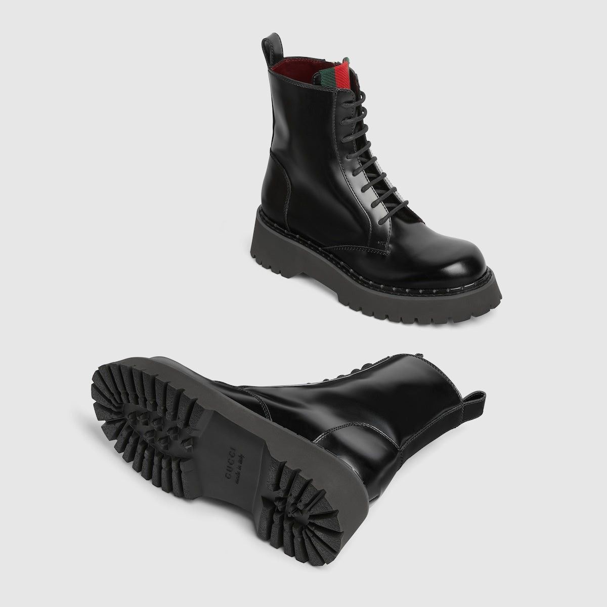 Gucci Gucci Web Lace Up Ankle Boots SIZE 36 Size ONE SIZE - 4 Thumbnail