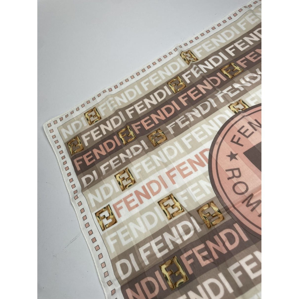 Fendi Multicolour Silk Scarf Size ONE SIZE - 4 Thumbnail