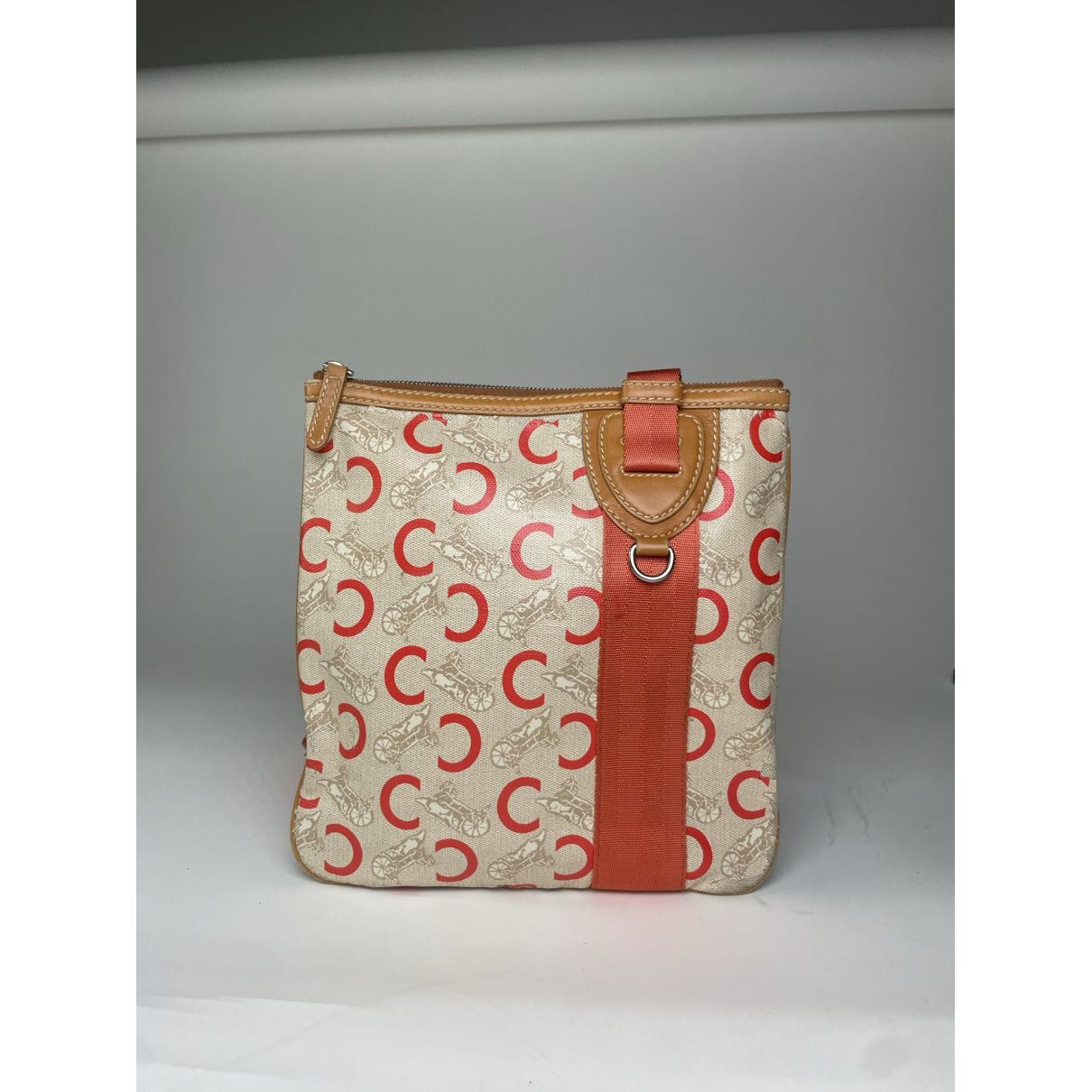 Celine Triomphe Orange Cotton Handbag Size ONE SIZE - 5 Thumbnail