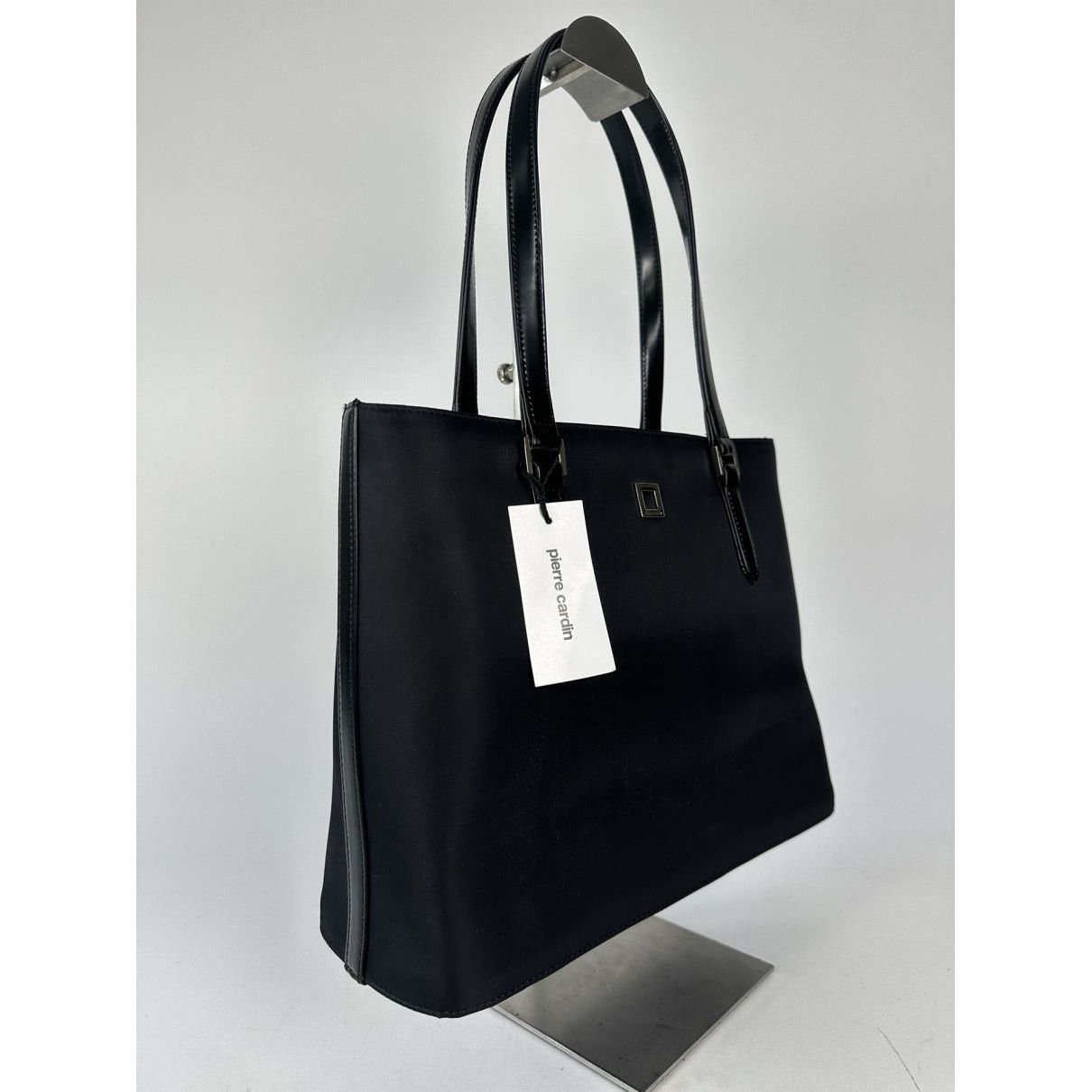 Pierre Cardin Black Leather Handbag Size ONE SIZE - 4 Thumbnail