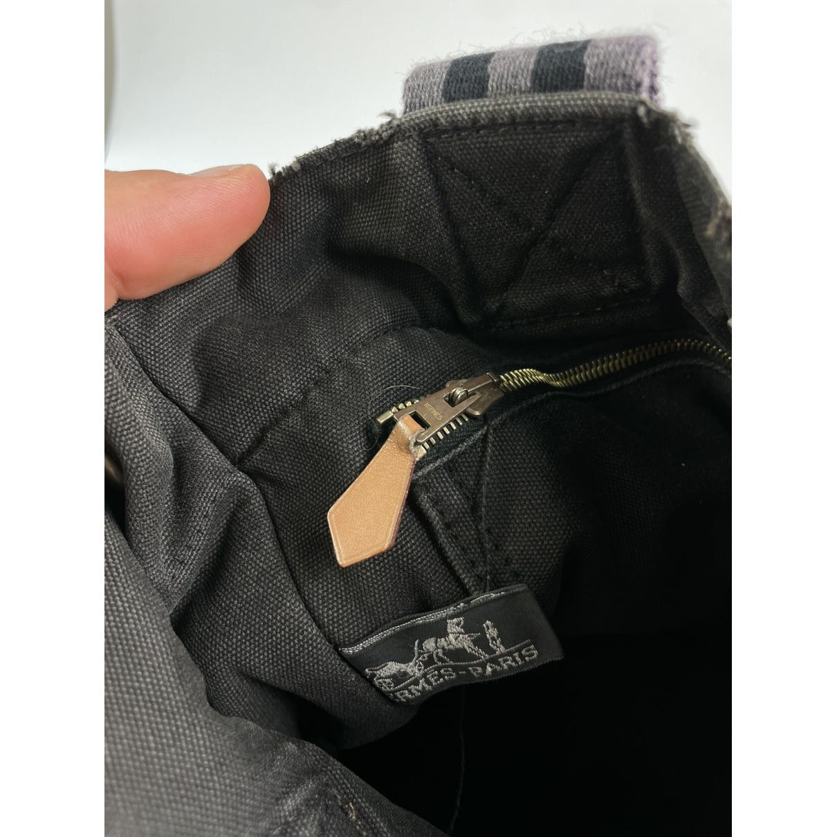Other Hermès Black Cotton Handbag Size ONE SIZE - 3 Thumbnail