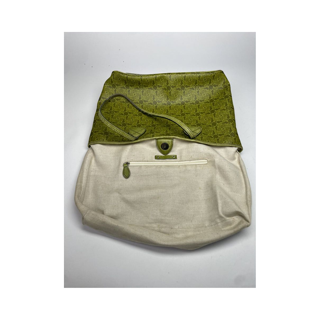 Celine SAC SEAU Green Leather Handbag Size ONE SIZE - 2 Thumbnail
