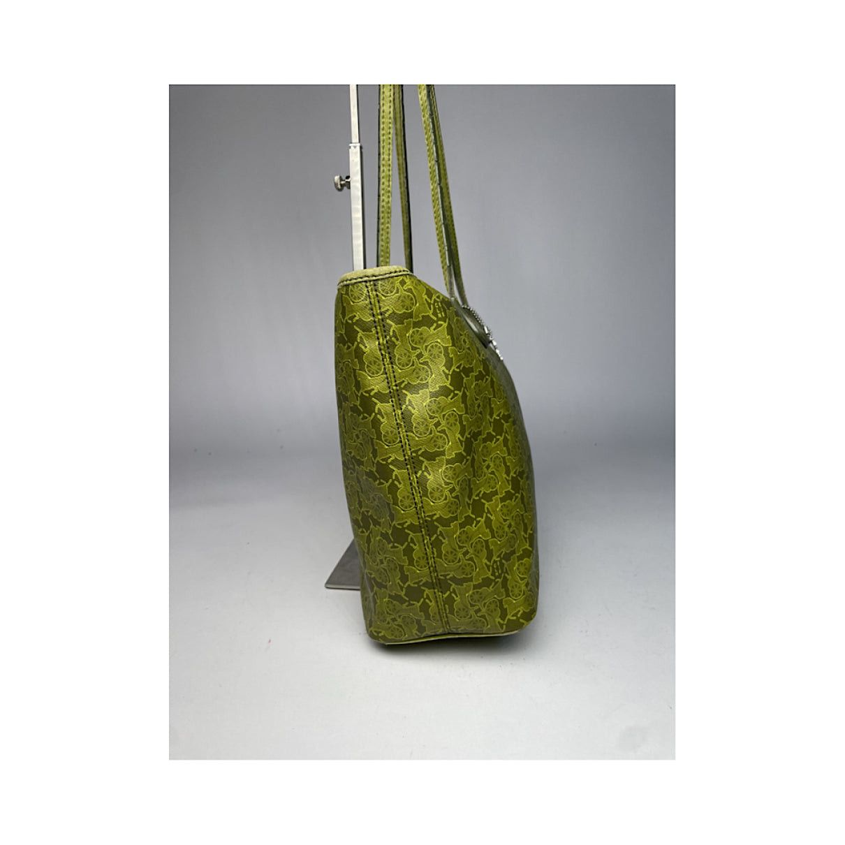 Celine SAC SEAU Green Leather Handbag Size ONE SIZE - 5 Thumbnail