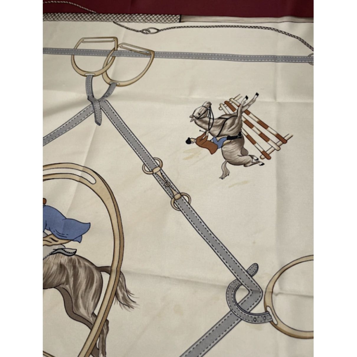 Celine Anneaux de foulards Multicolour Silk Scarf Size ONE SIZE - 4 Thumbnail
