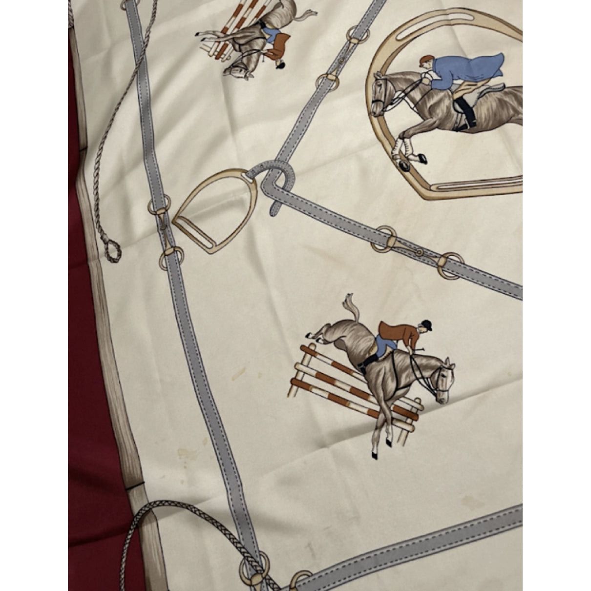 Celine Anneaux de foulards Multicolour Silk Scarf Size ONE SIZE - 3 Thumbnail