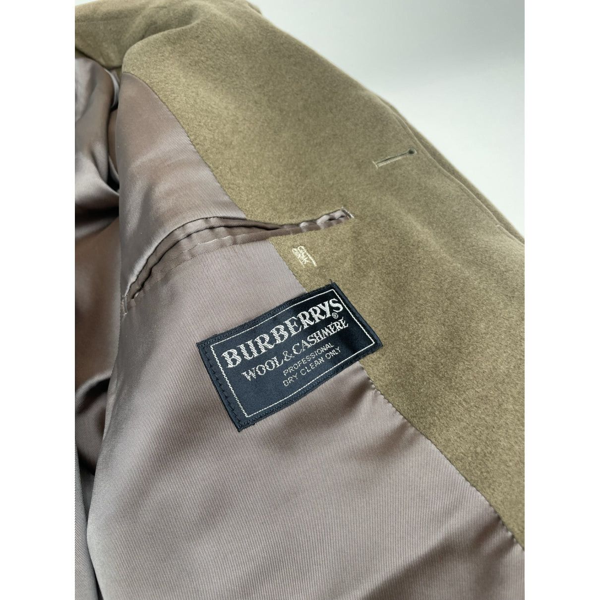 Burberry Kensington Khaki Wool Coat Size L / US 10 / IT 46 - 3 Thumbnail
