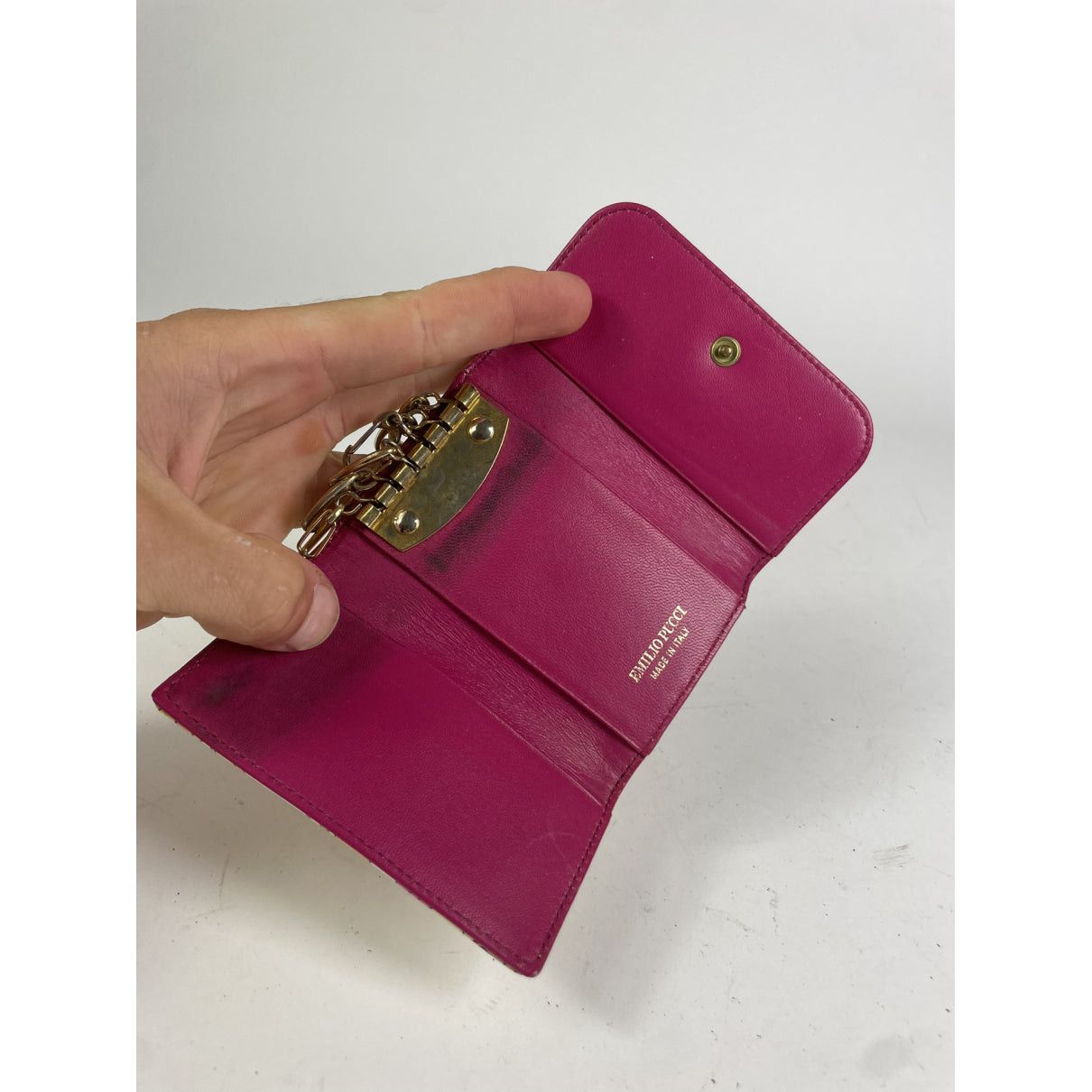 Emilio Pucci Multicolour Patent Leather Purse Size ONE SIZE - 4 Thumbnail