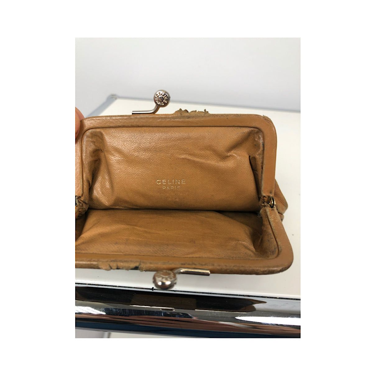 Celine Triomphe Brown Leather Wallet Size ONE SIZE - 3 Thumbnail
