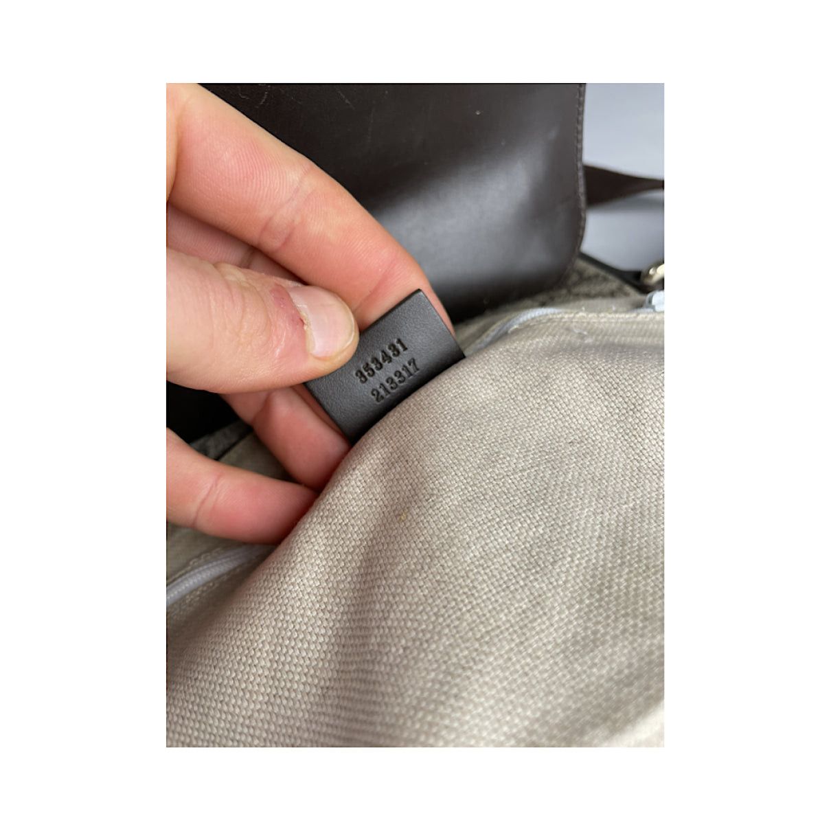 Gucci Jackie Vintage Grey Cotton Handbag Size ONE SIZE - 5 Thumbnail